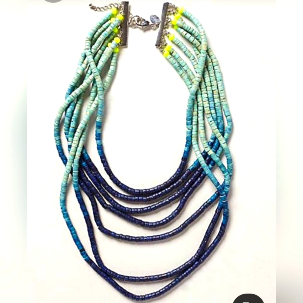 NWT Anthropologie Ombre Beaded Neckalce